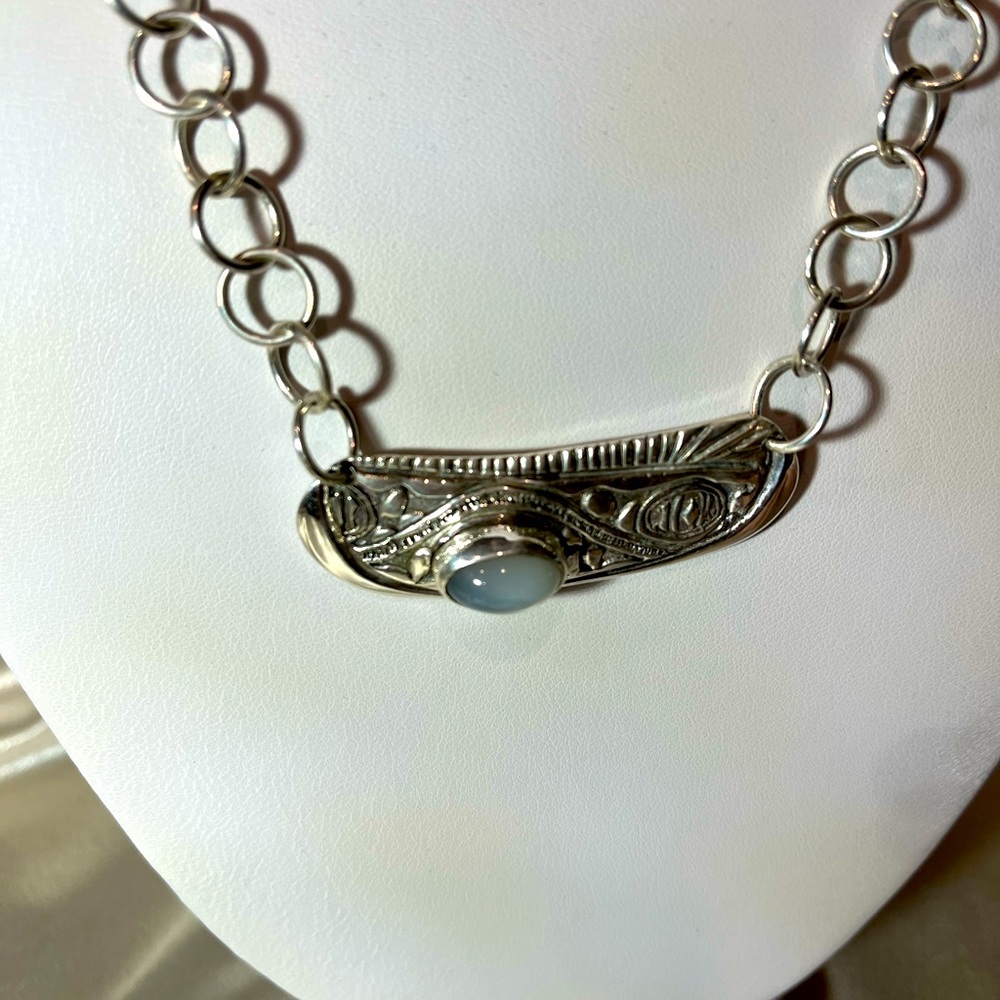NWT Sterling Moonstone Designer Necklace Tami Wade Original